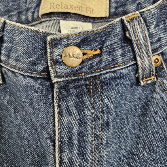L.L.Bean Double L Relaxed Fit Women's Blue Jeans Size 10R - Picture 10 of 12